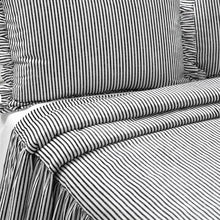 Load image into Gallery viewer, Vincent Ticking Stripe Coverlet / Bedspread Set (ND118)