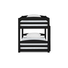 Load image into Gallery viewer, Bellmead Twin over Twin Bunk Bed Black - 747CE

