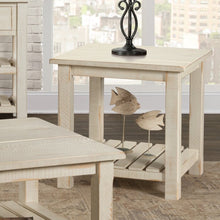 Load image into Gallery viewer, Benefield Solid Wood End Table (antique white) AP51