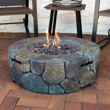 Load image into Gallery viewer, Brown/Gray Blaser Cast Stone Propane Fire Pit(2190RR)