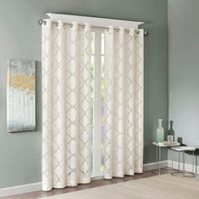 Load image into Gallery viewer, Breckenridge Geometric Sheer Grommet Single Curtain Panel 421ND