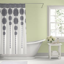 Load image into Gallery viewer, Gray Bremond Geometric Single Shower Curtain (ND339)