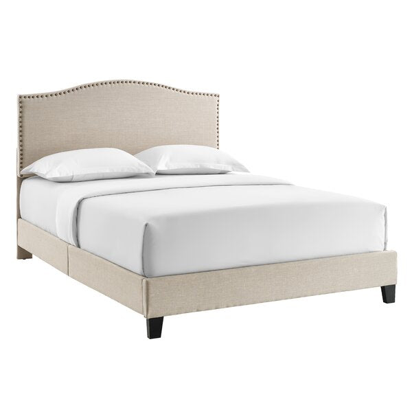 Cassandra upholstered low profile standard bed deals