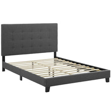 Load image into Gallery viewer, Queen Gray Upholstered Low Profile Platform Bed (297MM)