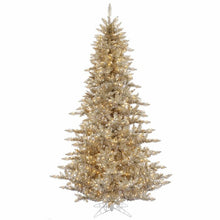 Load image into Gallery viewer, Champagne Fir 7.5' Artificial Christmas Tree with 750 Clear Lights (SB513)