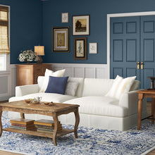 Load image into Gallery viewer, Clausen 93" Recessed Arms Sofa Classic Bleach White