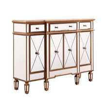 Load image into Gallery viewer, Contempo 48" Wide 3 Drawer Server Gold