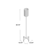 Load image into Gallery viewer, Copeland 66" Floor Lamp: Blackened Bronze Base (SB1242)