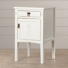 Load image into Gallery viewer, White Corrie 1 Drawer Nightstand AS IS MR47