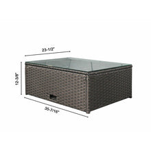 Load image into Gallery viewer, Cotswald Wicker/Rattan 5 - Person Seating Group with Cushions