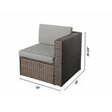 Load image into Gallery viewer, Cotswald Wicker/Rattan 5 - Person Seating Group with Cushions