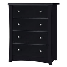 Load image into Gallery viewer, Black Crescent 4 Drawer Chest (SB1633)