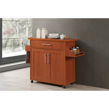 Load image into Gallery viewer, Crisfield Kitchen Cart Cherry # 2137HW