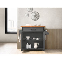 Load image into Gallery viewer, Crisfield Kitchen Cart in Grey Oak MH38