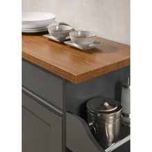 Load image into Gallery viewer, Crisfield Kitchen Cart in Grey Oak MH38