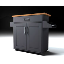 Load image into Gallery viewer, Crisfield Kitchen Cart in Grey Oak MH38