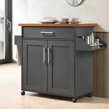 Load image into Gallery viewer, Crisfield Kitchen Cart in Grey Oak MH38
