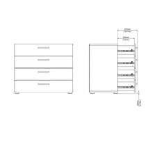 Load image into Gallery viewer, White Culpeper 4 Drawer Chest (SB41)