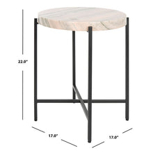 Load image into Gallery viewer, Cylena Genuine Marble End Table 5431RR