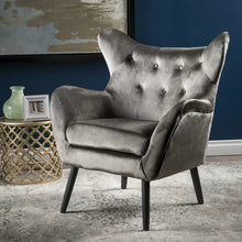 Load image into Gallery viewer, Danney 30'' Wide Tufted Velvet Wingback Chair
