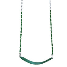 Load image into Gallery viewer, (2) Green Deluxe Swings with Chains #9081
