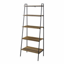 Load image into Gallery viewer, Diego 72" H x 28" W Metal Ladder Bookcase Reclaimed Barnwood 626CDR
