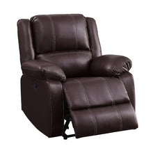 Load image into Gallery viewer, Dondie Faux Leather Rocker Recliner (brown) AP78
