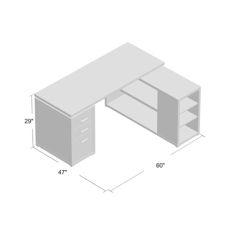 Dousman LShape Executive Desk MRM4321 Salvage & Co Fishers
