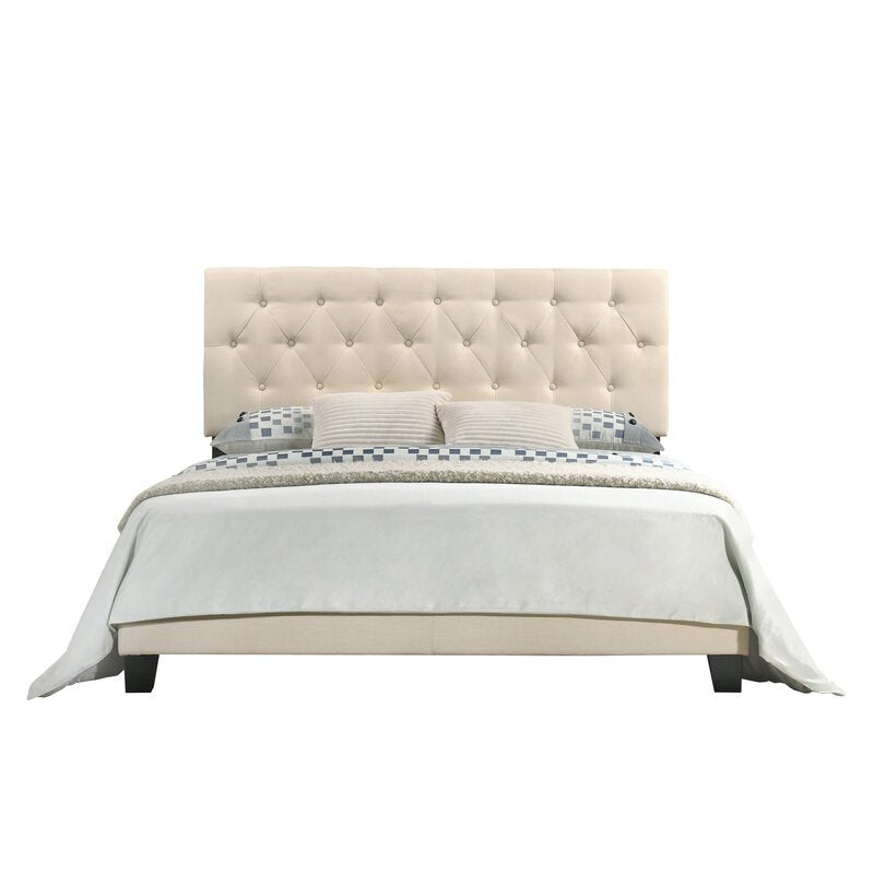 Drusilla Tufted Upholstered Low Profile Standard KING Bed 6811RR