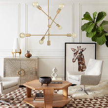 Load image into Gallery viewer, Dycus 6 - Light Sputnik Modern Linear Chandelier #1248HW