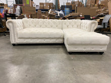 Load image into Gallery viewer, Lora 97" Wide Velvet Right Hand Facing Sofa & Chaise