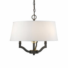 Load image into Gallery viewer, Edmondo 3 - Light 19" Shaded Drum Semi Flush Mount (SB618)