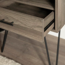 Load image into Gallery viewer, End Table with Storage Gray *AS IS #1809HW