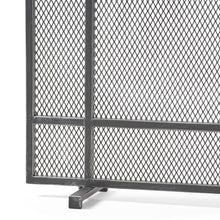 Load image into Gallery viewer, Black Erick 1 Panel Iron Fireplace Screen MR81
