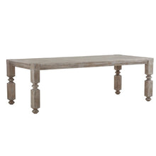 Load image into Gallery viewer, Extendable Solid Wood Dining Table Gray Natural