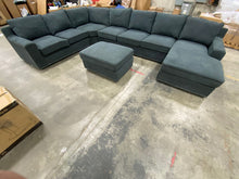 Load image into Gallery viewer, Makah 166" Wide Microfiber/Microsuede Left Hand Facing Modular Sectional with Ottoman 7332RR-OB