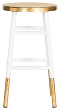 Load image into Gallery viewer, Emery 24 in. Dipped Gold Leaf Counter Stool in White Set of 2 #1332HW - 2 Separate Boxes

