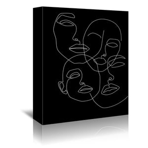 'Faces' By Explicit Design 10" x 8" Wrapped Canvas (ND532)