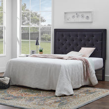 Load image into Gallery viewer, Queen Black Felicienne Upholstered Headboard