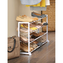 Load image into Gallery viewer, White Floor 20 Pair Shoe Rack (ND357)