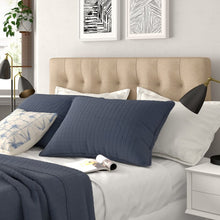 Load image into Gallery viewer, Francis Upholstered Panel Headboard Beige King #2124HW