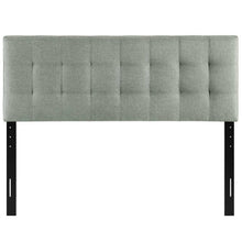 Load image into Gallery viewer, Francis Upholstered Panel Headboard Grey, King #2281HW