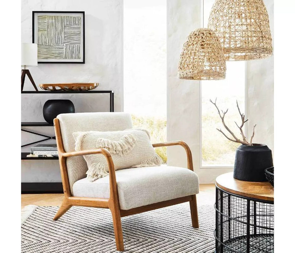 Project 62 rodney top wood arm chair
