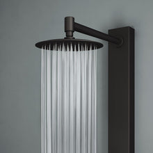 Load image into Gallery viewer, Matte Black Gardenia Retrofit Divert Valve 39.38" Shower Panel with Dual Head (SB1152)