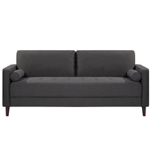 Load image into Gallery viewer, Garren 75.6" Heathered Gray Square Arm Sofa (SB1570)
