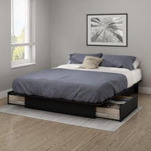 Load image into Gallery viewer, Black Gramercy Queen Storage Platform Bed