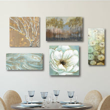 Load image into Gallery viewer, &#39;Splendor&#39; - 5 Piece Wrapped Canvas Gallery Wall Print Set in Brown/Gray/Green #1914HW
