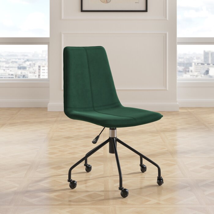 Greenwich Velvet Task Chair Salvage & Co Fishers