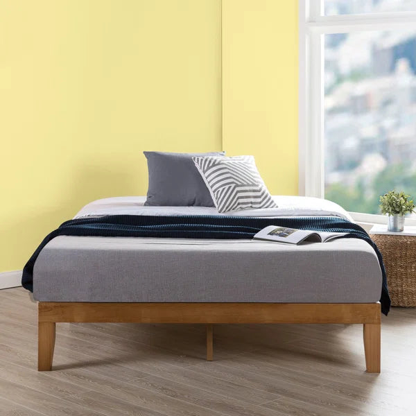 Twin Natural Harlow Solid Wood Platform Bed Salvage & Co Fishers