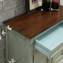 Load image into Gallery viewer, Blue/Green Harpenden 2 Door Accent Cabinet 7169